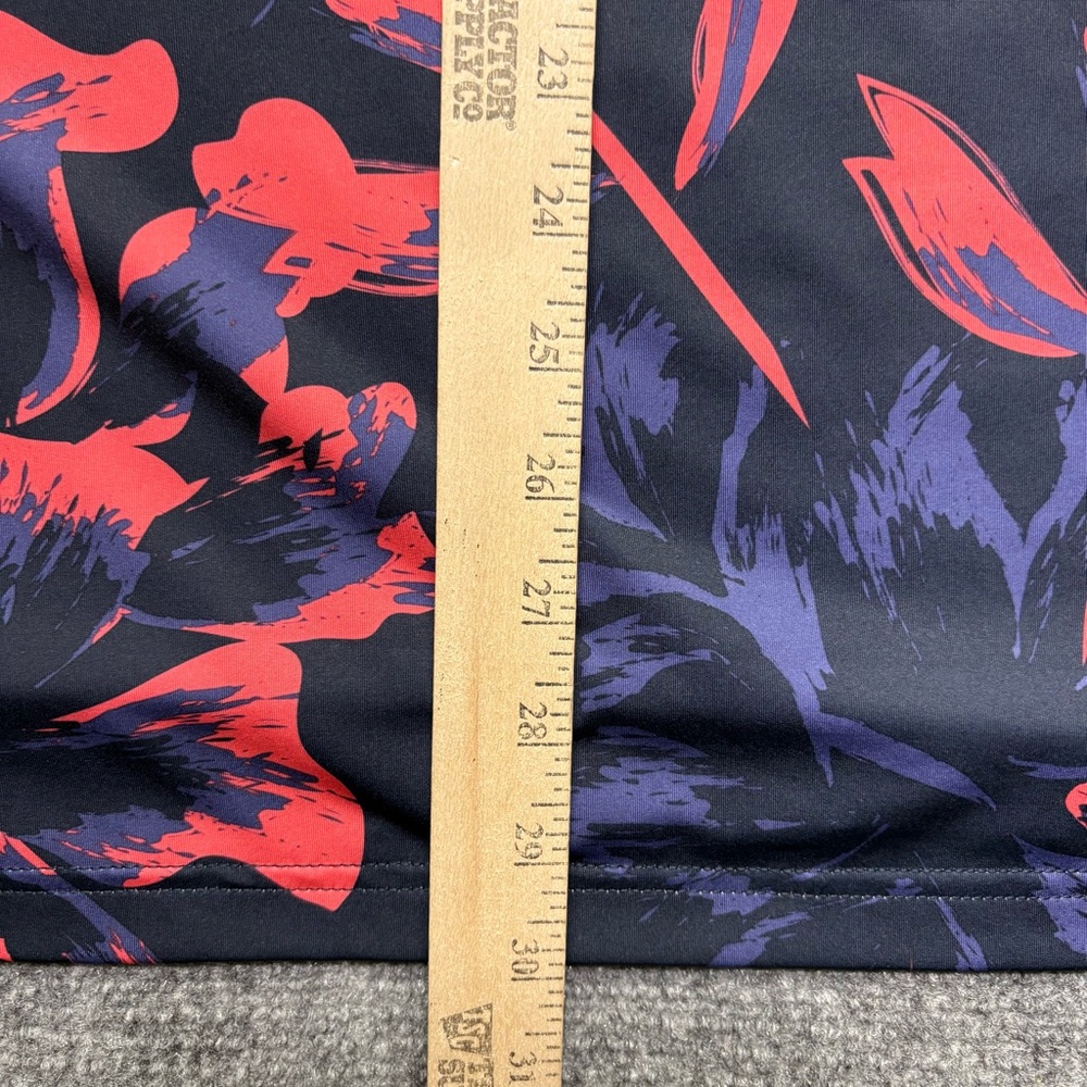 Puma Golf Polo Shirt Mens Large Blue Pink Hawaiian Print Floral The Orchards - Picture 10 of 10